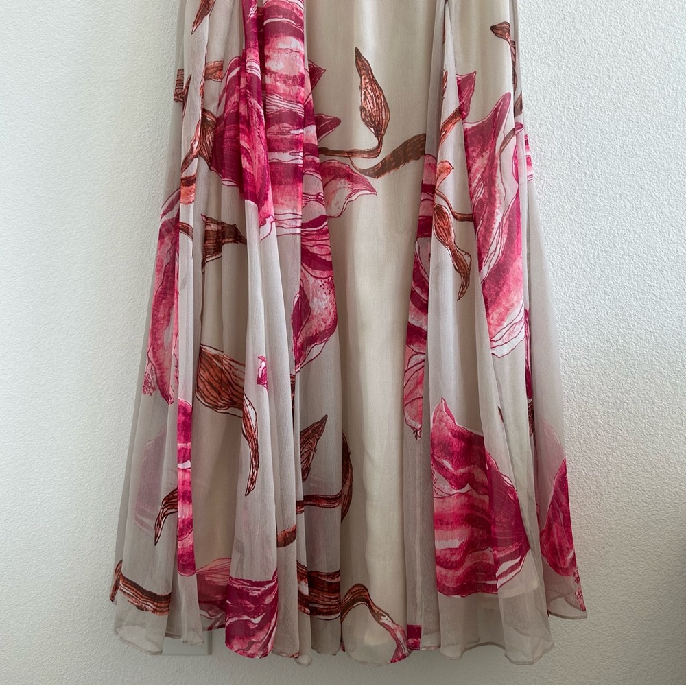 Rococo Sand White Pink Maxi Dress NEW - Picture 5 of 13
